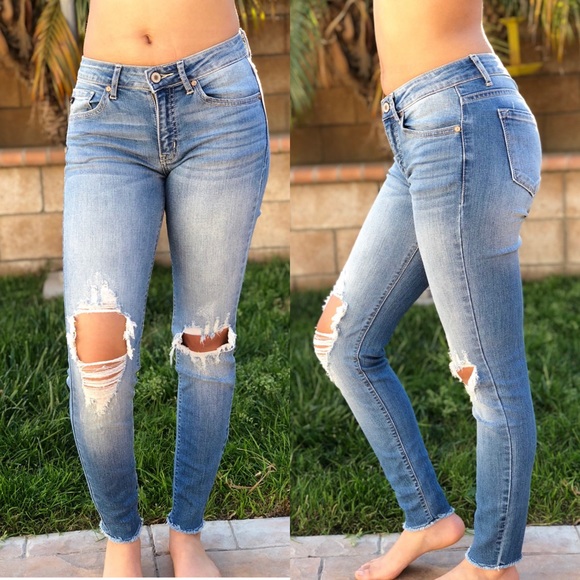 HP  KanCan Destroyed Knee Jeans *FIRM* - Picture 2 of 8